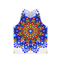 Vibrant circles and mandala pattern unisex tank top