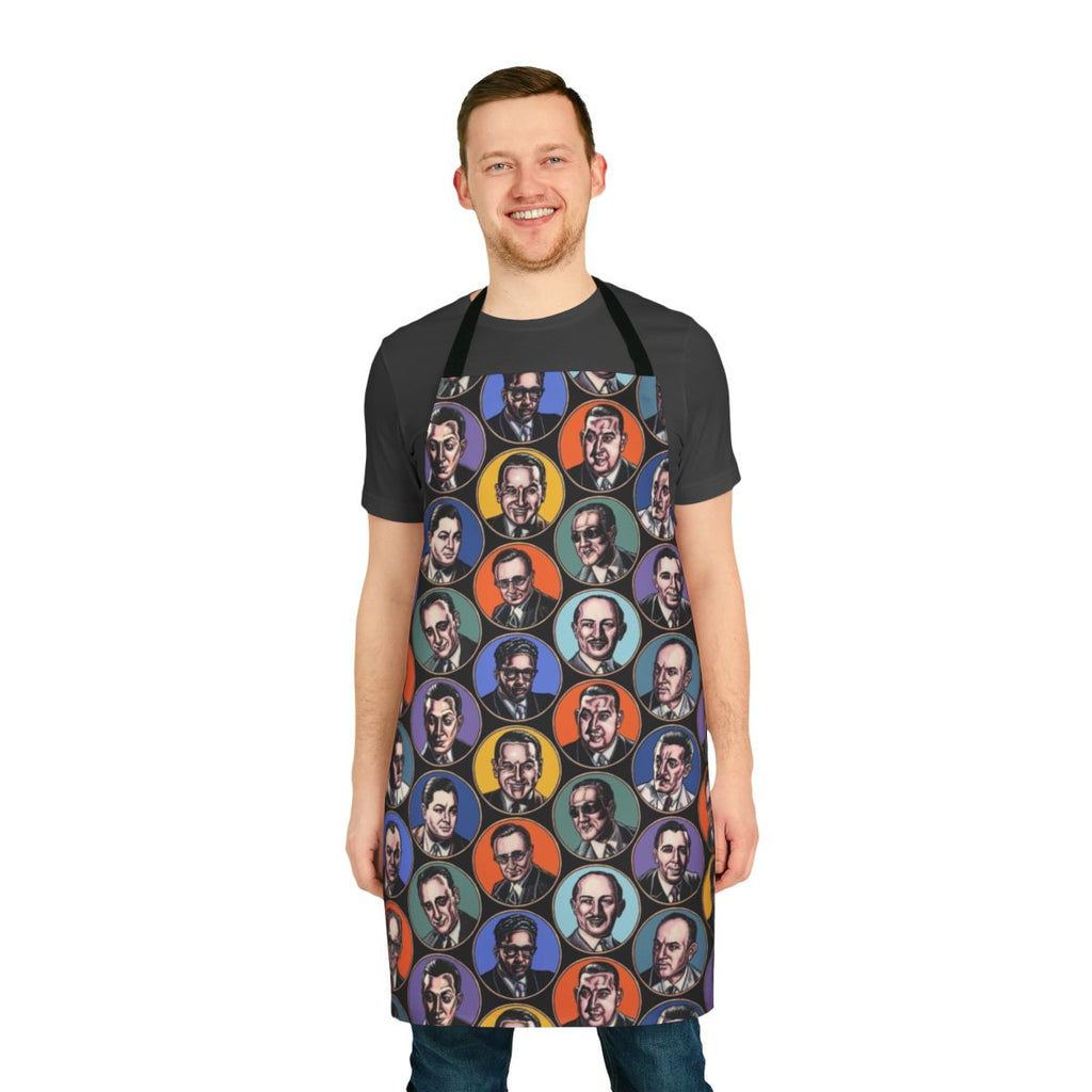 Tango-inspired apron with colorful bubbles design