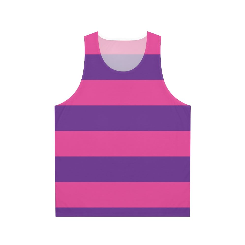 Unisex tank top with vibrant colorful stripes