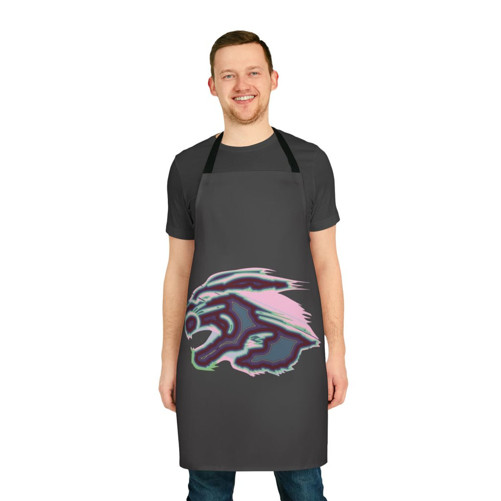 Vibrant abstract design featuring a cougar, a legendary animal