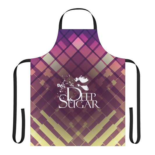 Colorful apron featuring the "Deep Sugar" album cover design