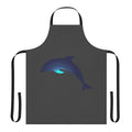 A vibrant apron featuring a stylized dolphin design, representing the magic and wonder of legendary animals.