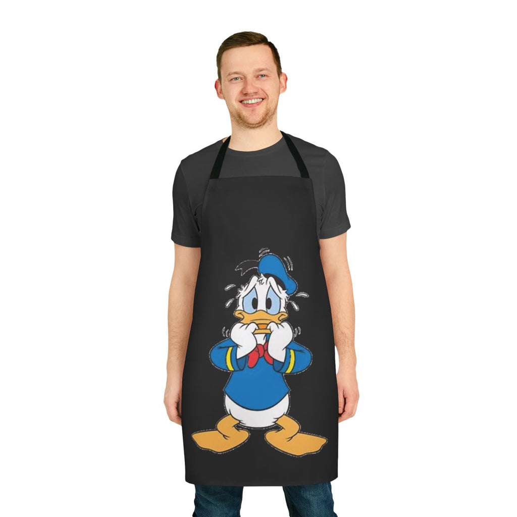 Colorful and humorous Donald Duck fan art printed on a high-quality apron
