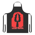 Vibrant red and black apron featuring a dragon wings design inspired by the hit TV series Game of Thrones