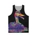 Unisex tank top with a vibrant duck design