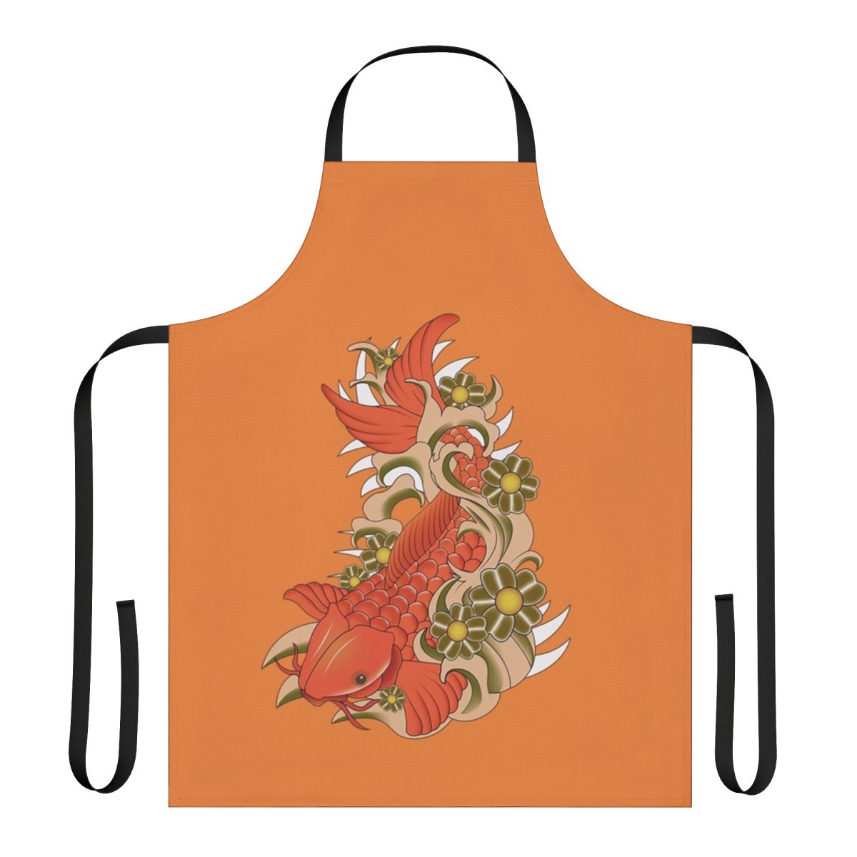 Colorful fish-patterned apron, perfect for the kitchen