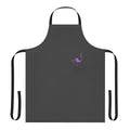 Colorful abstract design of a pink flamingo on a high-quality apron