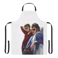 Flight of the Conchords-inspired apron with bold graphic design