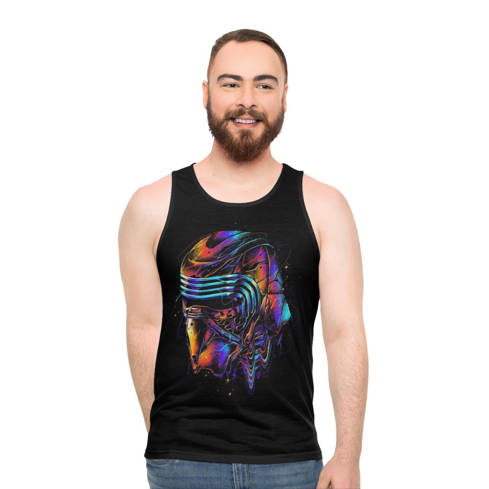 Colorful galactic unisex tank top