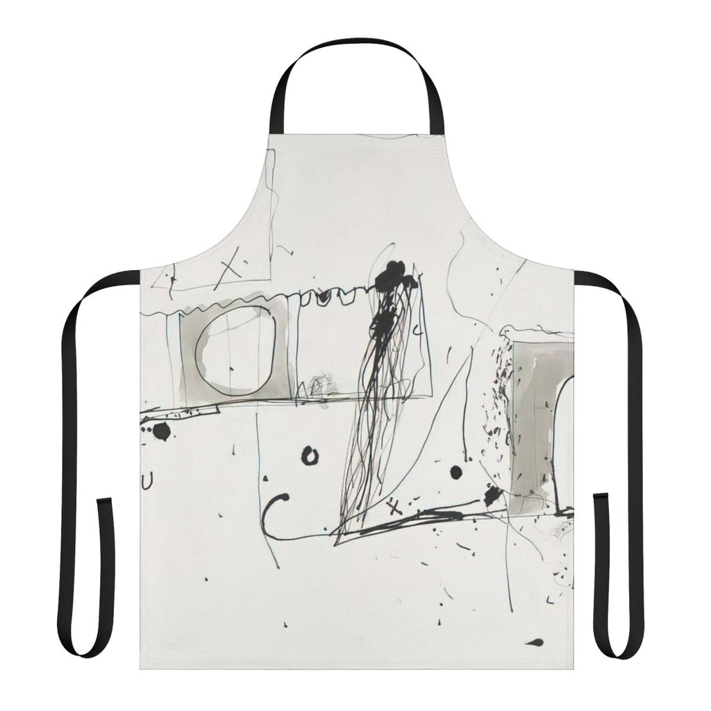 Colorful abstract apron with the artistic style of Gene Davis