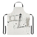 Colorful abstract apron with the artistic style of Gene Davis