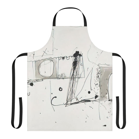 Colorful abstract apron with the artistic style of Gene Davis