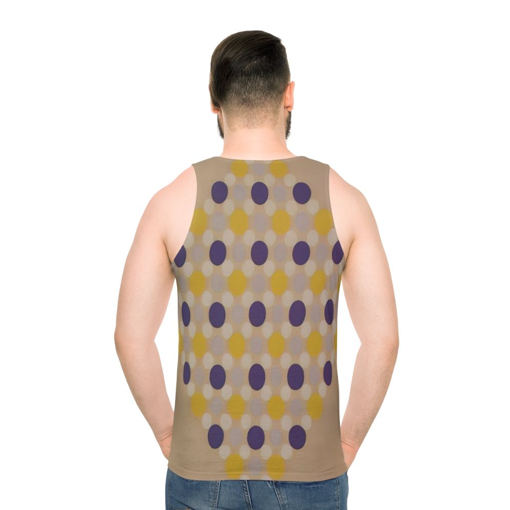 Unisex tank top with vibrant geometric abstract art