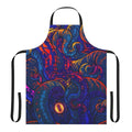 Colorful apron featuring a detailed illustration of a giant squid or kraken with tentacles