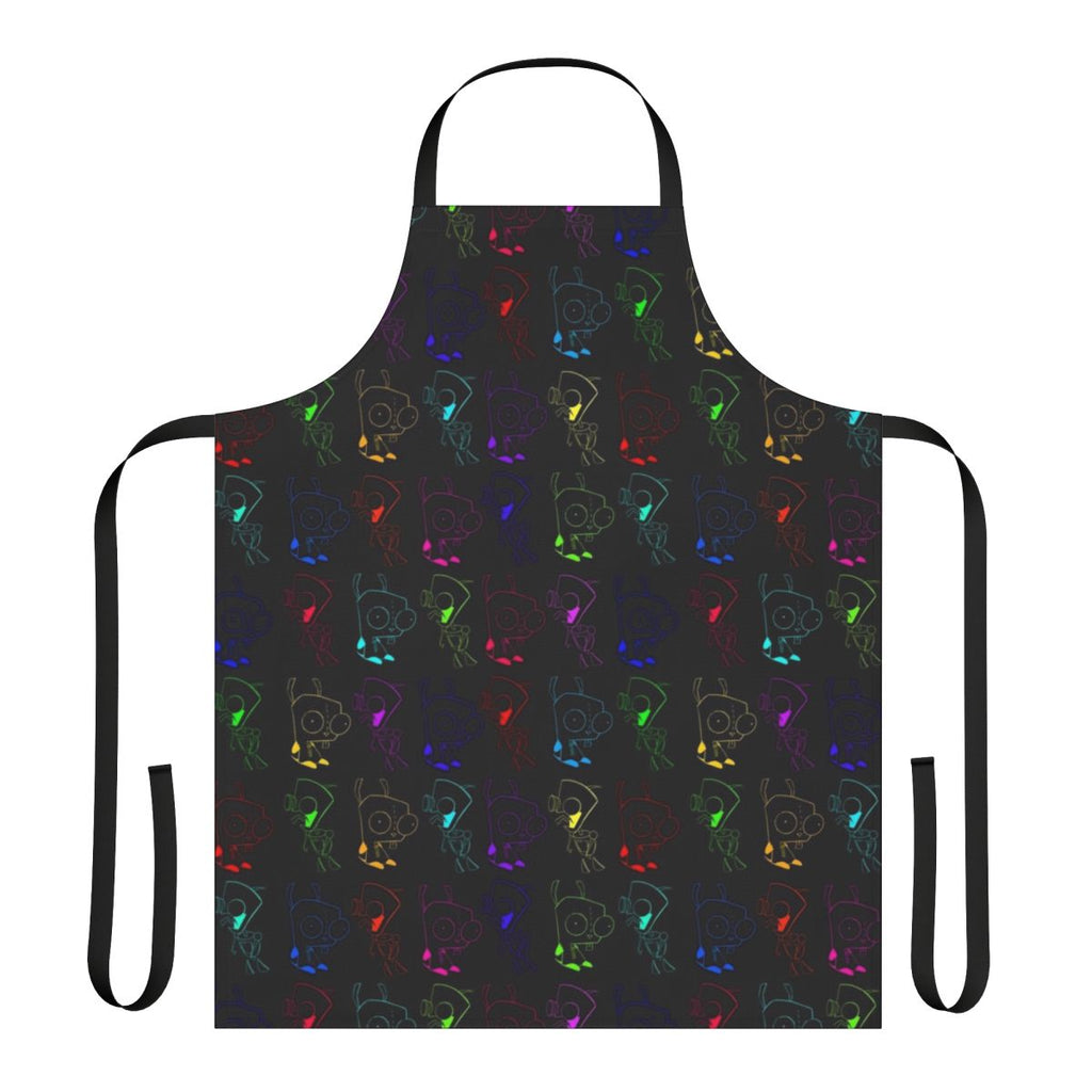 Apron featuring the beloved cartoon character Gir from Invader Zim