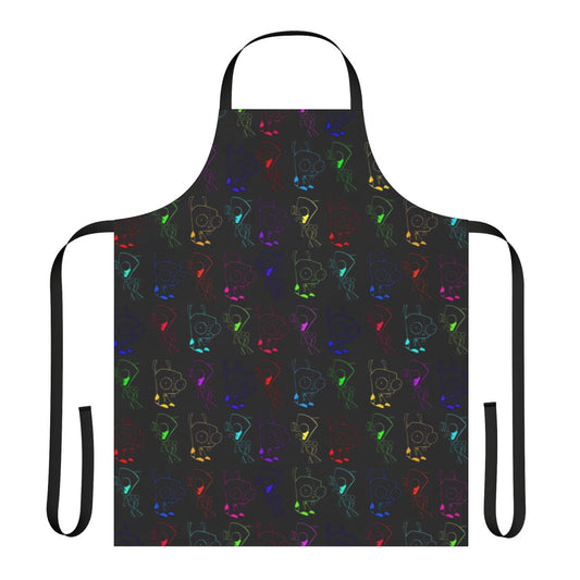 Apron featuring the beloved cartoon character Gir from Invader Zim