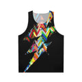 Colorful graphic unisex tank top