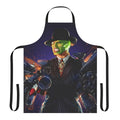 A green superhero-style apron for cosplay, cooking, and more.