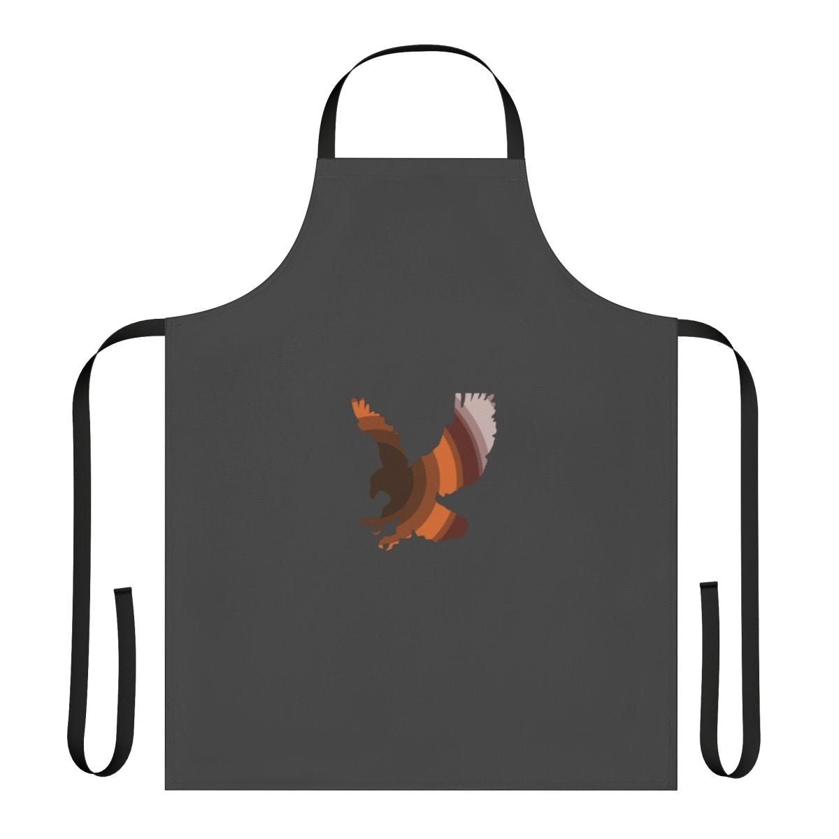 Colorful apron featuring a vibrant hawk design, perfect for nature enthusiasts and animal lovers.