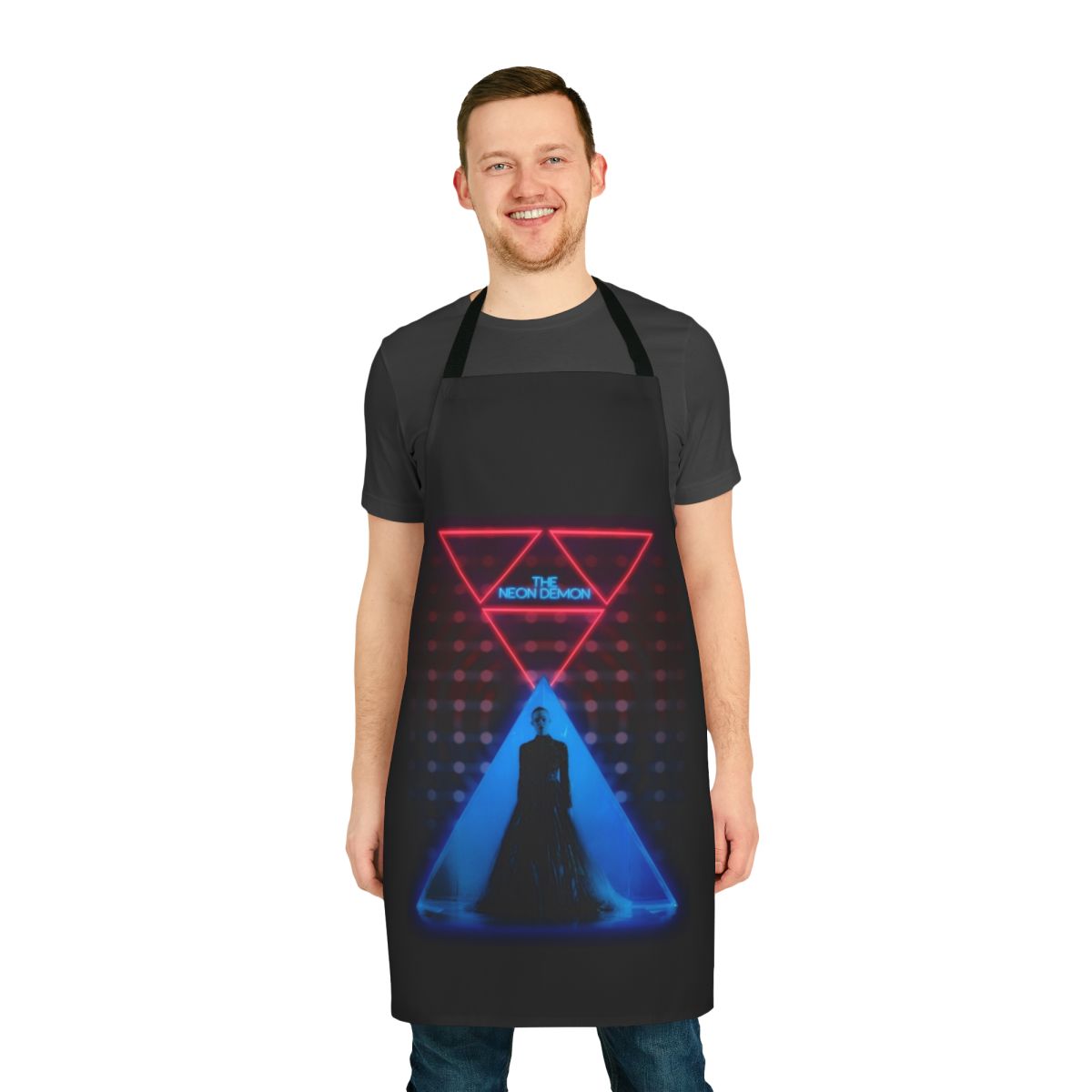The Neon Demon-inspired colorful runway apron