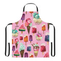Colorful apron featuring a playful ice cream pattern design