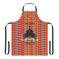 Colorful psychedelic-inspired apron with Star Trek design