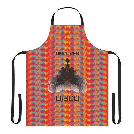 Colorful psychedelic-inspired apron with Star Trek design