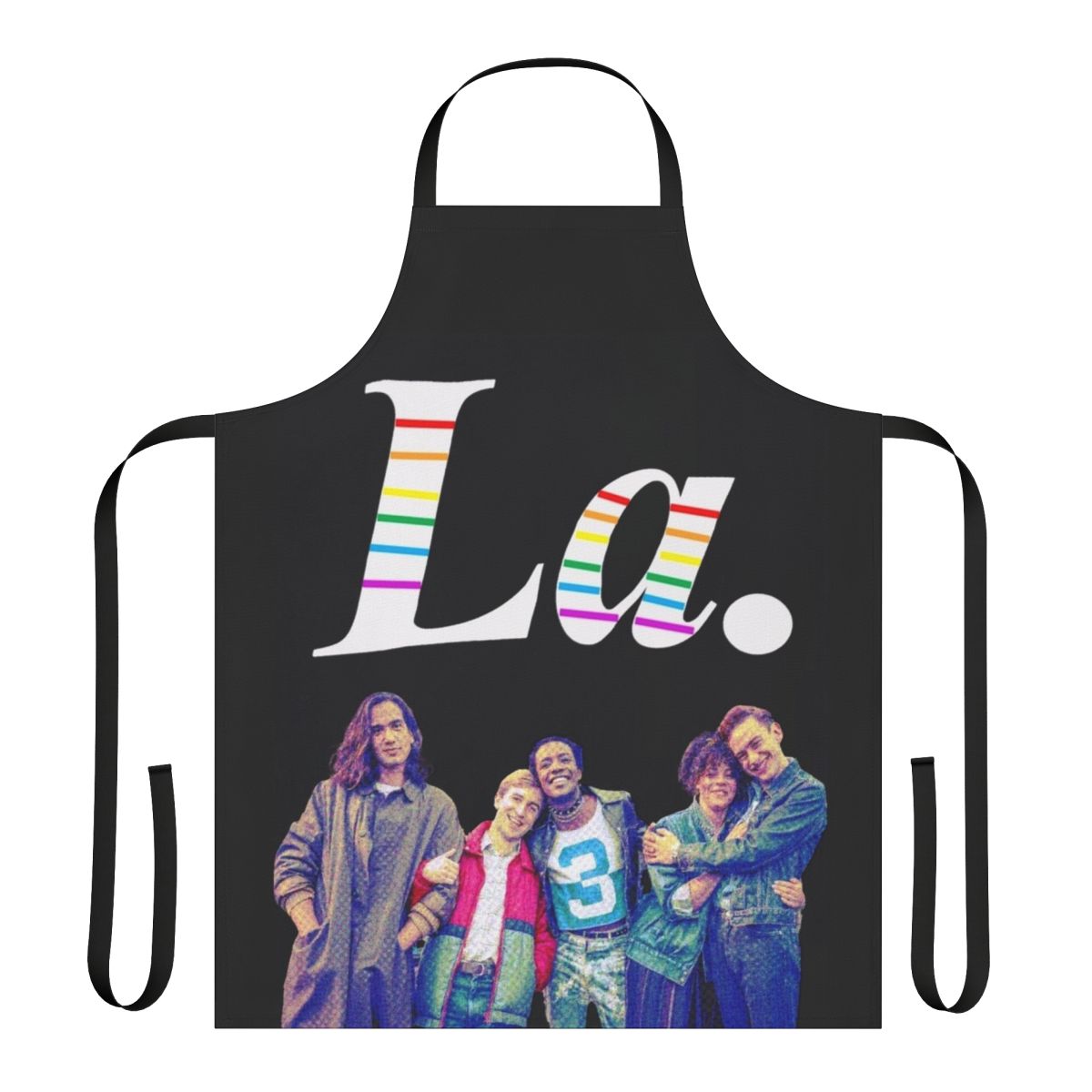 Colorful and vibrant apron featuring the text "It's a Sin" in a stylized design, a perfect accessory for the kitchen or hosting.