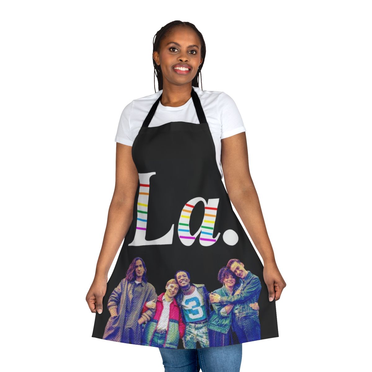 Colorful and vibrant apron featuring the text "It's a Sin" in a stylized design, a perfect accessory for the kitchen or hosting.