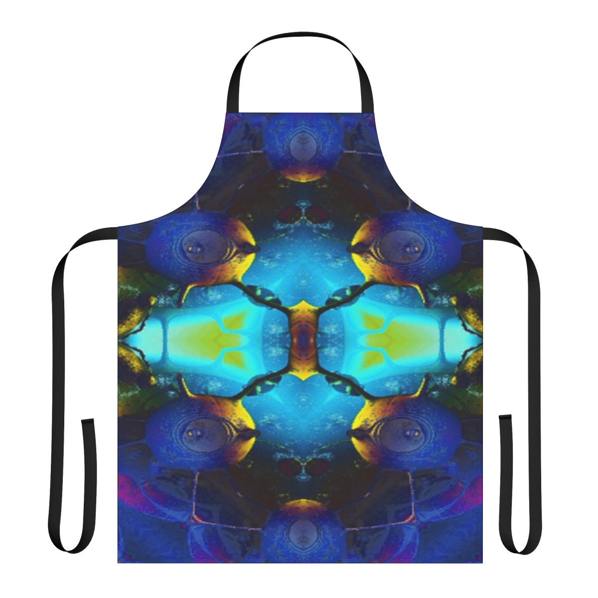 Colorful kaleidoscope design on a stylish apron