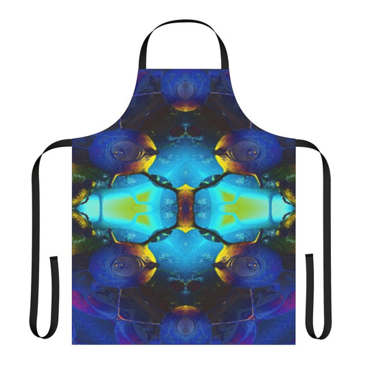 Colorful kaleidoscope design on a stylish apron