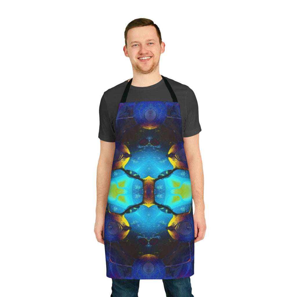 Colorful kaleidoscope design on a stylish apron