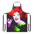 Colorful kitchen apron featuring a playful design inspired by the iconic LGBTQ+ figure Regina Fong