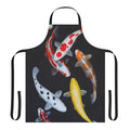 Colorful koi fish apron with a lucky charm design