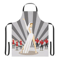Colorful pop art style apron featuring Kylie Minogue imagery