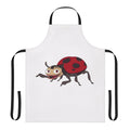 A colorful apron featuring a ladybug design, perfect for Big Mouth fans.
