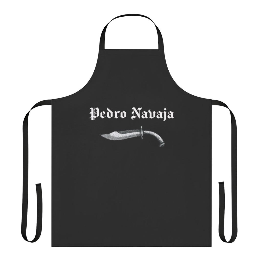Colorful apron featuring latin music and salsa dance motifs
