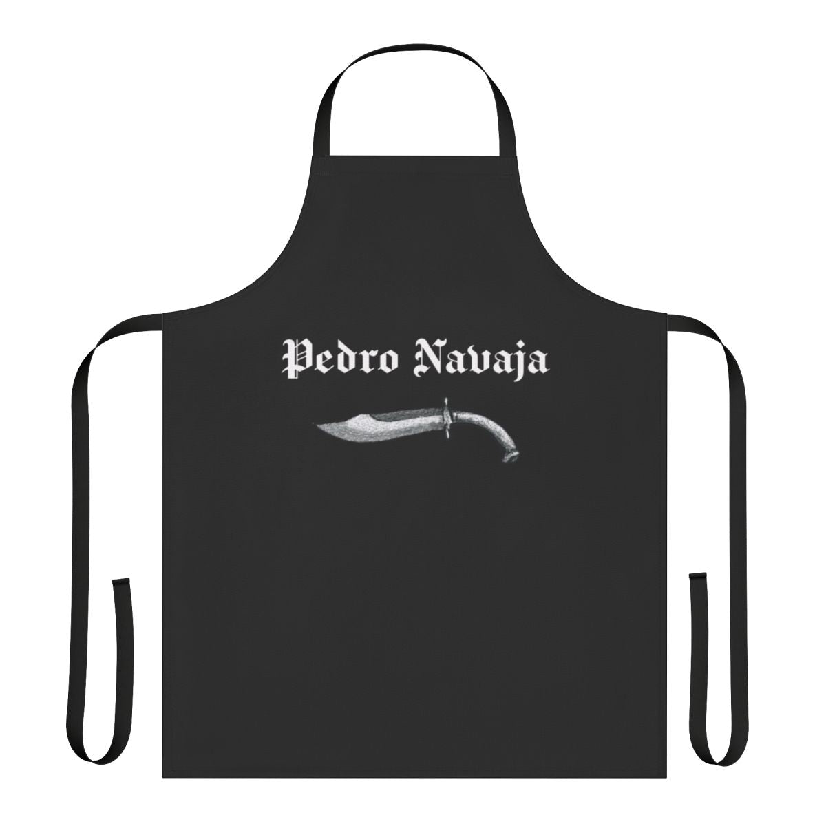 Colorful apron featuring latin music and salsa dance motifs
