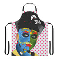 Colorful and whimsical Leigh Bowery-inspired apron with pop art graphics