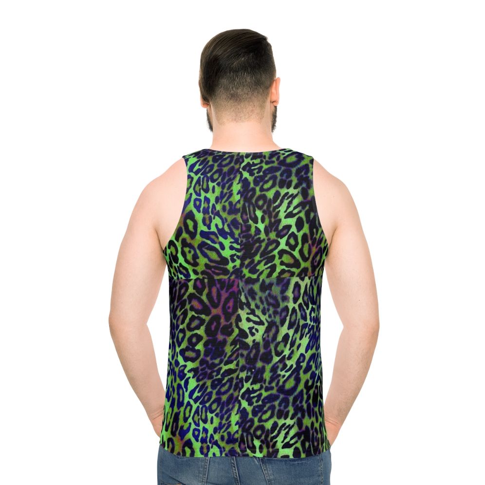 Colorful leopard print unisex tank top