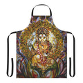 Colorful apron featuring the Hindu deity Lord Ganesha, the elephant-headed god of wisdom and new beginnings.