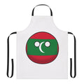 Maldives flag-inspired apron with iconic countryball design