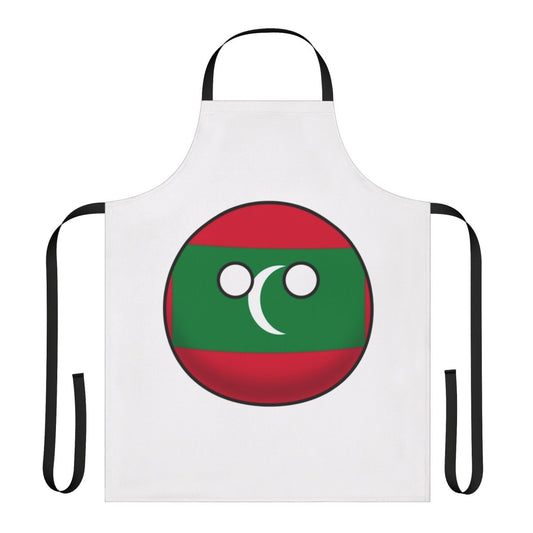 Maldives flag-inspired apron with iconic countryball design