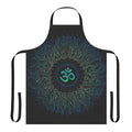 Colorful mandala pattern apron with spiritual and visionary art design