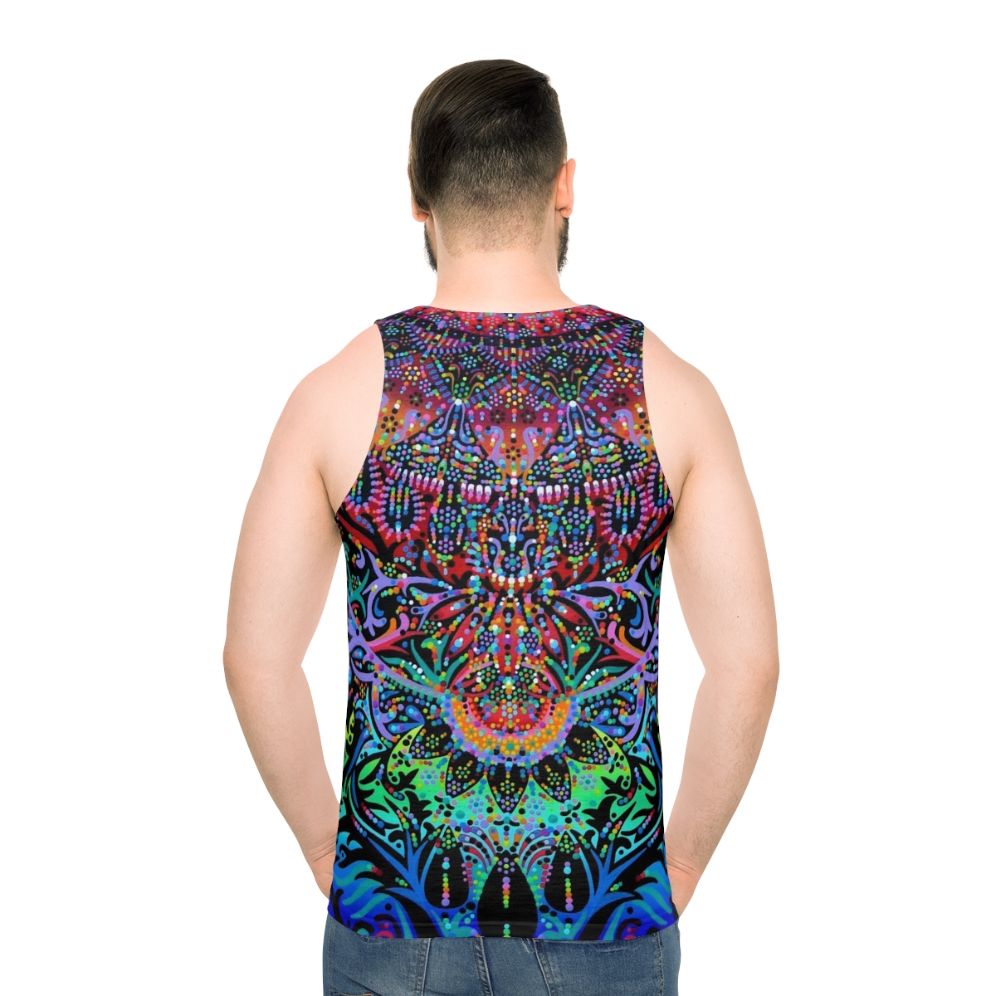 Vibrant mandala print unisex tank top