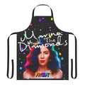 Colorful galaxy-themed apron with the phrase "Froot" on it, inspired by the music of Marina and the Diamonds.
