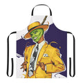 Colorful apron with a mask-like design, inspired by comic book superheroes
