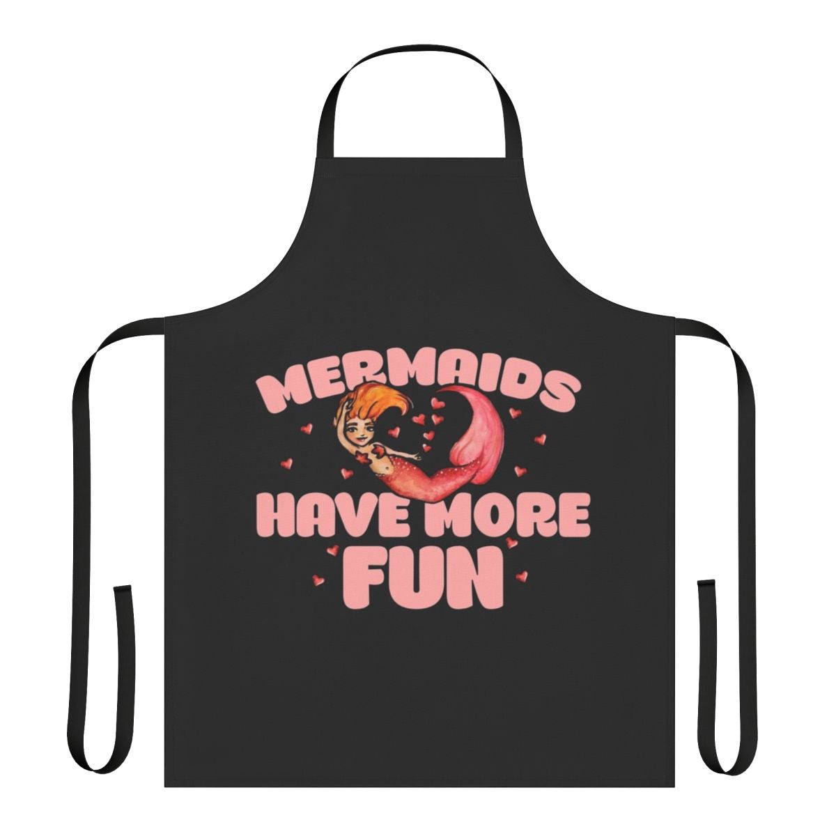 A colorful apron featuring a whimsical mermaid design