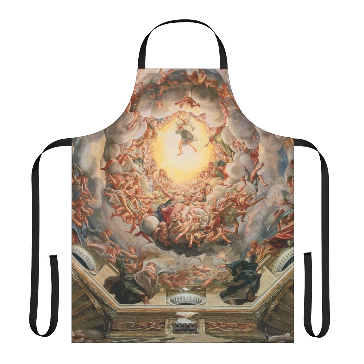 Apron featuring the iconic Sistine Chapel ceiling mural by Michelangelo