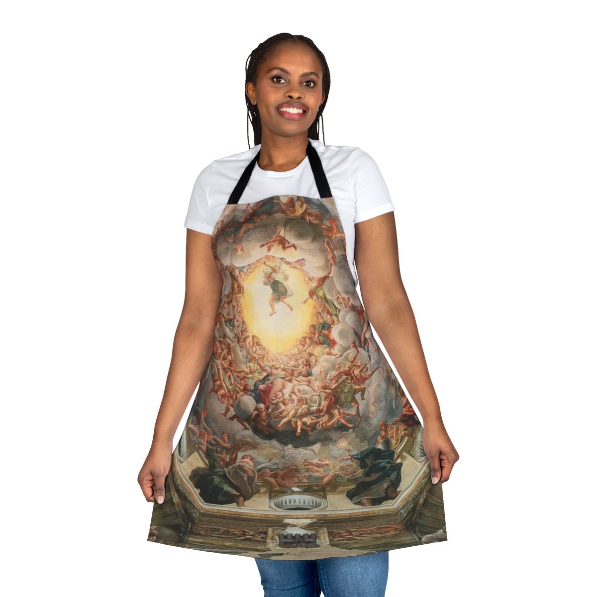 Apron featuring the iconic Sistine Chapel ceiling mural by Michelangelo